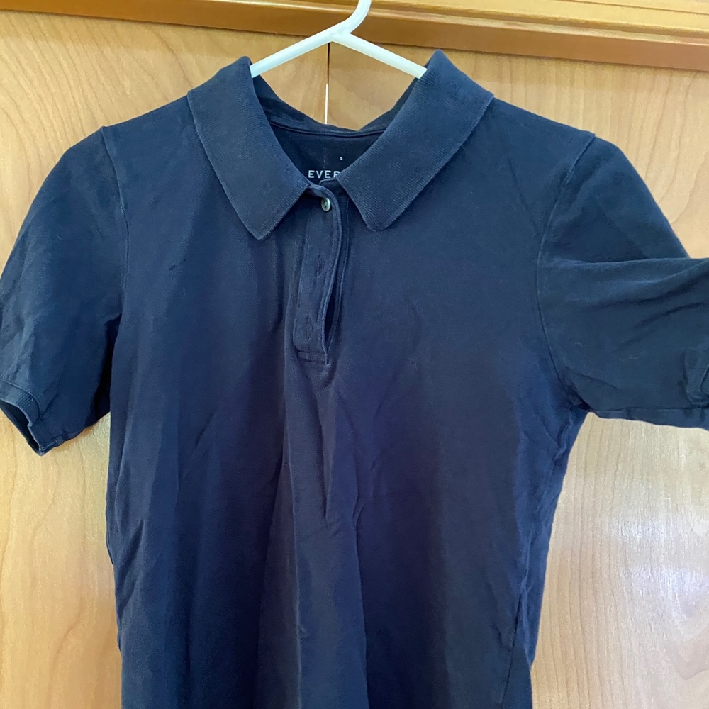 Everlane polo shirt, women’s. Blue size small.